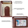 Alpine Swiss RFID Dermot Money Clip Front Pocket Wallet For Men Leather Comes in a Gift Box - 3 of 4