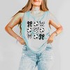 Simply Sage Market Soccer Ball Bows Garment Dyed Tank - 2 of 3