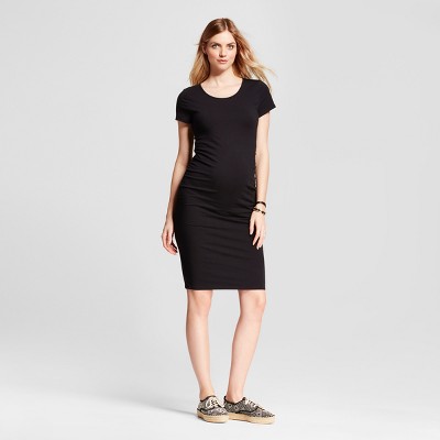 target black maternity dress