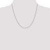Black Bow Jewelry 0.9mm 14k White Gold Solid Round Snake Chain Necklace - 2 of 4