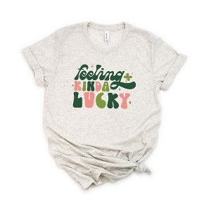 Simply Sage Market Women's Feelin Kinda Lucky Colorful Short Sleeve Graphic Tee - 1 of 2