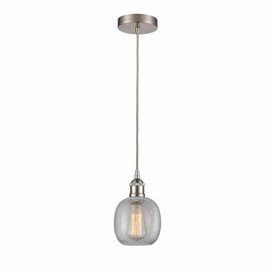 Belfast - 1 Light Cord Hung Mini Pendant In Industrial Style-9.75 Inches Tall and 6 Inches Wide