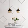 JONATHAN Y Nixon (Set of 2) 7.5" 1-Light Modern Metal/Glass Adjustable Drop Globe LED Pendants: UL Listed, 72" Cord, E26 Base - 3 of 4