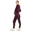 Women's 2 Piece Velour Tracksuit Set - White Mark - 2 of 4