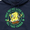 Men's - SpongeBob Squarepants - Who Needs Luck With This Charm Graphic Fleece Pullover Hoodie - 2 of 4