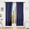 Racxily Set of 2 Blackout Curtains, Polyester Grommets Thermal Insulated with Coated Lining 52 in. W x 84 in. L Indoor Blackout Curtains - 4 of 4