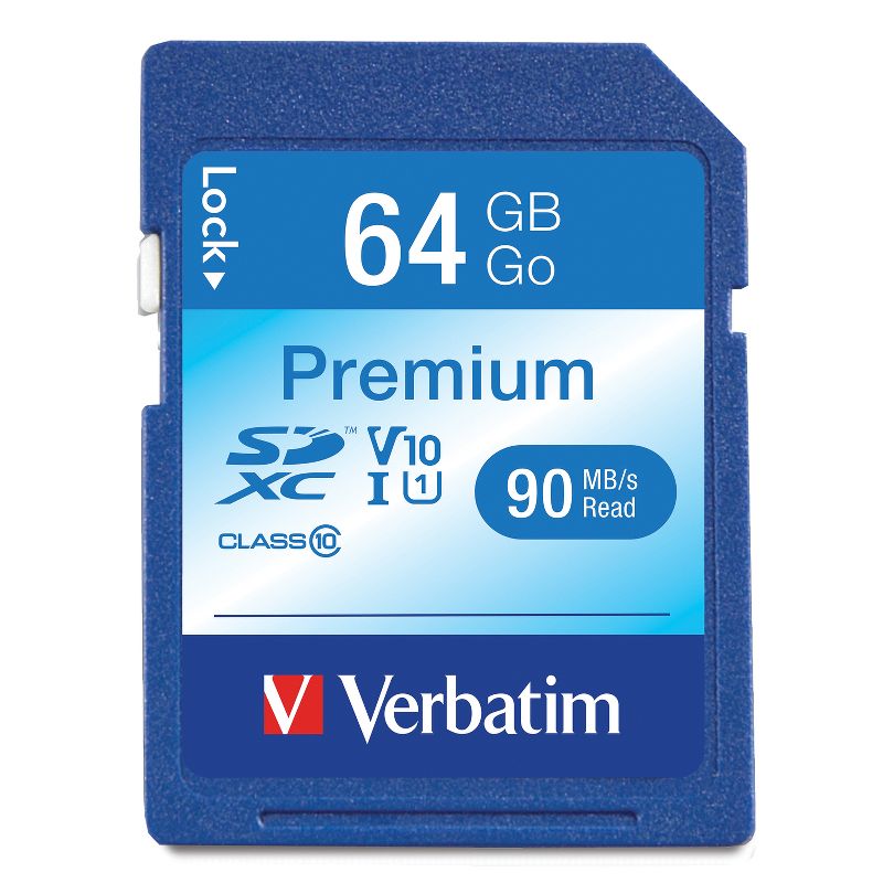 Verbatim® 64-GB Class 10, UHS-1 V10 U1 Premium SDXC™ Memory Card, 2 of 5