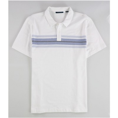 Perry Ellis Mens Chest Stripe Polo Shirt