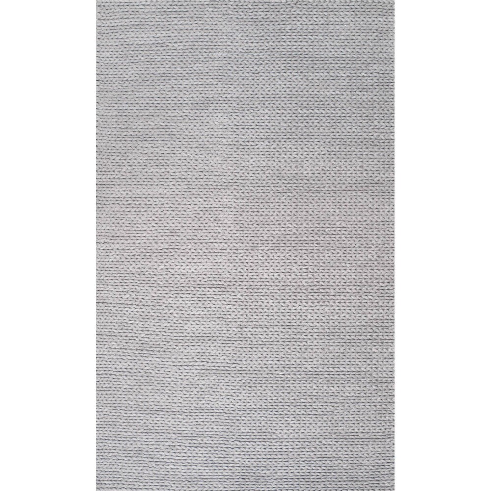 Sterling Gray Solid Tufted Area Rug - (9'x12') - nuLOOM