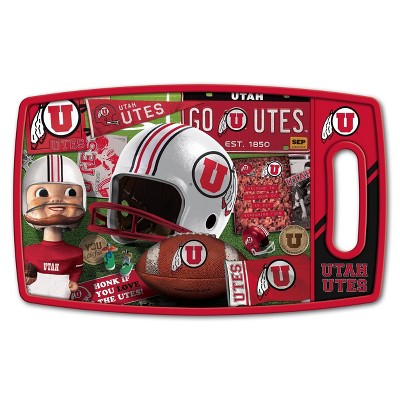 NCAA Utah Utes Retro Series 9"x14" Football Field Reversible Cutting Board