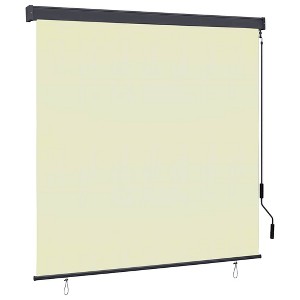 Aghana Digitals Outdoor Cream Matte Polyester Roller Shade with PA Coating, UV Resistance & Hand - 1 of 4
