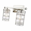 Archer 2-Light Vanity Wall Sconce - Transitional Design with Crystal Shades & Brushed Nickel - 4 of 4