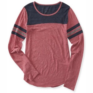 Aeropostale Womens Athletic Embellished T-Shirt, Red, X-Small - 1 of 1