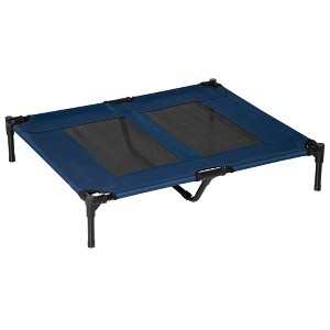 PawHut 36" x 30" Elevated Cooling Summer Dog Cot Pet Bed With Mesh Ventilation - 1 of 4