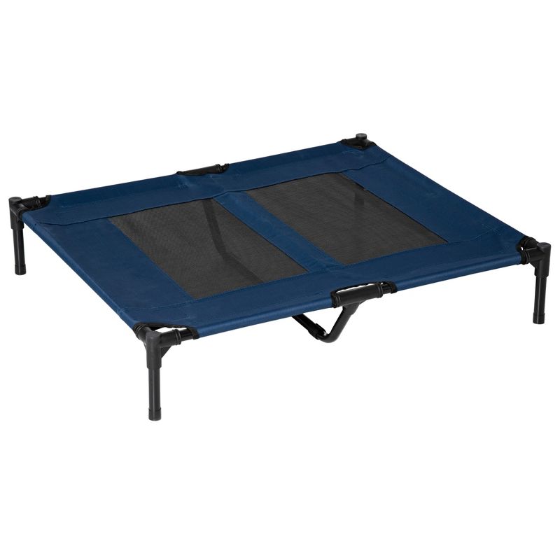 PawHut 36" x 30" Elevated Cooling Summer Dog Cot Pet Bed With Mesh Ventilation, 1 of 7