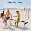 Coucheta Soccer Goals for Backyard, 6x4 FT Portable Frame Soccer Net for Backyard, Training, Competitive Play with Net, Ground Stakes - 2 of 4