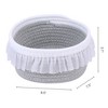 REGALWOVEN Odorless Cotton Rope Handcrafted Compact Size Multiple Use Open Storage Bins 1 Pc - 3 of 4