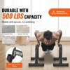 VEVOR Dip Bars, 500 lbs Weight Capacity, Heave Duty Dip Stand Station, Fitness Workout Dip Bar Station Stabilizer Parallette Push Up Stand - 3 of 4