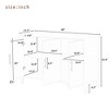 NicBex Accent Storage Cabinet with Metal Handles for Living Room,Kitchen,Office,Hallway - 3 of 4