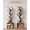 HDZNVF 6 Tier Tree Bookshelf, Small Bookcase With Storage Cabinet, Floor Standing Book Shelf，Brown - 4 of 4