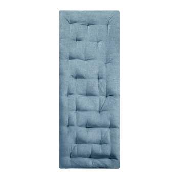 Alder Chenille Lounge Floor Pillow Cushion Aqua - Intelligent Design
