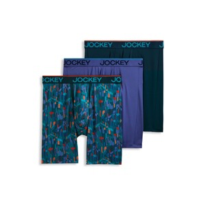 Jockey Men's Chafe Proof Pouch Microfiber 8.5" Long Leg Boxer Brief - 3 Pack - 1 of 4