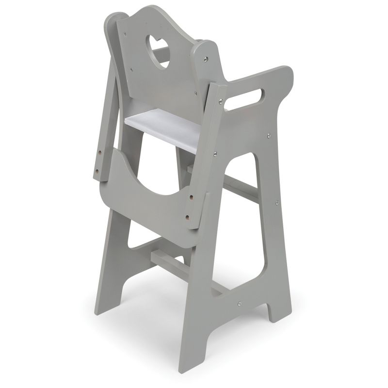 Badger Basket Doll High Chair - Executive Gray, 3 of 7