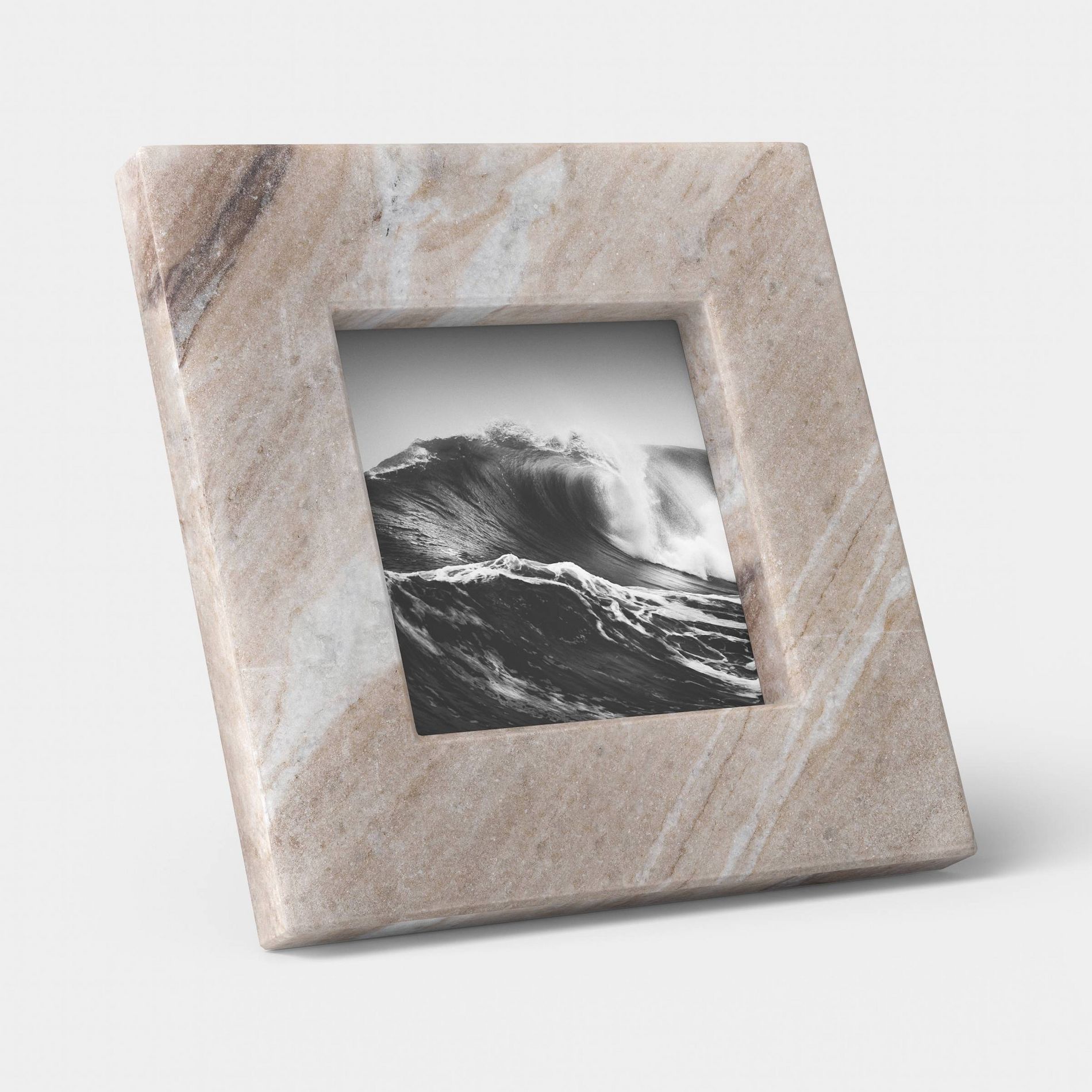 4"x4" Marble Frame Natural - Threshold™