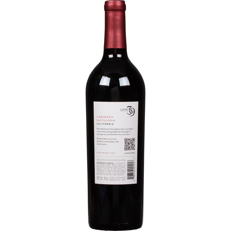 Line 39 Cabernet Sauvignon Red Wine - 750ml Bottle, 3 of 7