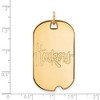 Black Bow Jewelry 14k Yellow Gold Plated Sterling Silver Nebraska Cornhuskers NCAA Large Pendant - 2 of 3