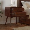 AFI Furnishings Pasadena Solid Wood 2 Drawer Nightstand in Walnut - 2 of 4