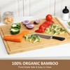 Extra Large Cutting Board, 0.8"Th Bamboo Stove Top Cover, Over the Sink Cutting Board with Juice Groove, Heavy Duty Charcuterie Board for Kitchen - 4 of 4