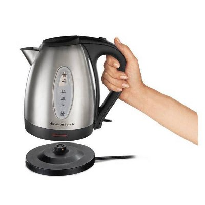 Hamilton Beach 1.7L Silver Stainless Steel Electric Tea Kettle