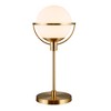 Hudson and Canal 21" Tall Globe and Stem Table Lamp with Glass Shade Brass/Clear: Metal Base, UL Listed, 60W Max - 4 of 4