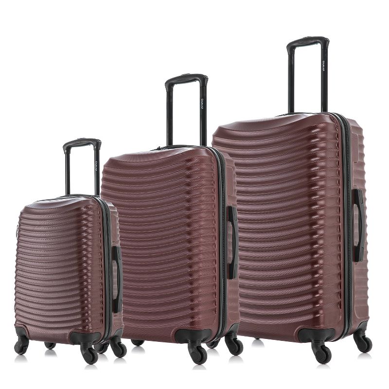DUKAP Adly Lightweight Hardside Checked Spinner Luggage Set 3pc, 3 of 9