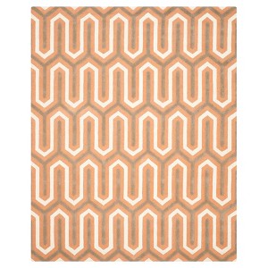Aveline Textured Area Rug - Orange/Gray (8