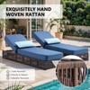 Buenhomino Outdoor Chaise Lounge Chairs with 5-inch Cushions, 5 Level Adjustable Backrest Recliner for Poolside Lounging or Patio Retreat - 2 of 4