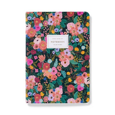 Rifle Paper Co. Garden Party Stitched Notebook: Lined Paper, Soft Cover, 6x8.5 Inches, 64 Pages, Multicolored