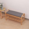 Cambridge Bamboo Shoe Bench Natural - Proman Products - 4 of 4