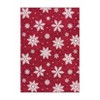 Christmas Area Rug Xmas Snowflake Machine Washable Indoor Carpet Rug - 3 of 4