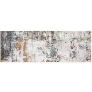 COZONY Washable Area Rugs Low Pile Ultra Soft Bedroom Mat Modern Abstract Floor Cover Carpet for Dining Room Playroom Home Office Nursery - 1 of 4