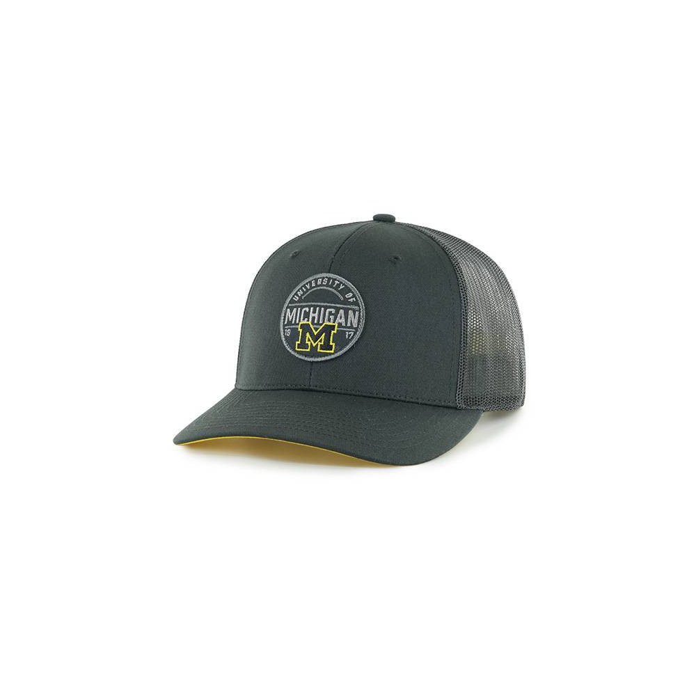 NCAA Michigan Wolverines Charcoal Rig Mesh Back Hat