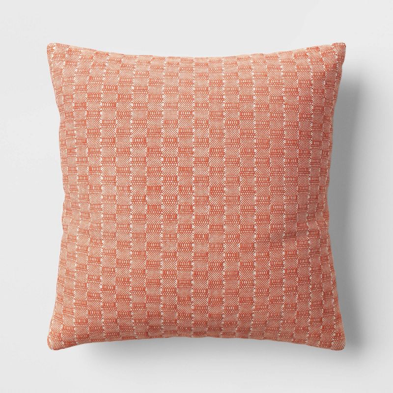 Oversized Textural Woven Square Throw Pillow - Threshold™, 1 of 10