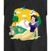 Girls' - Disney Princess - Snow White Forest Animal Friends Fitted Short Sleeve Graphic T-Shirt - 2 of 4