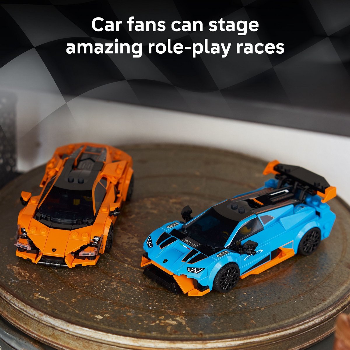 Детские конструкторы LEGO Speed Champions Lamborghini Revuelto & Huracán STO 77238 — фото 3