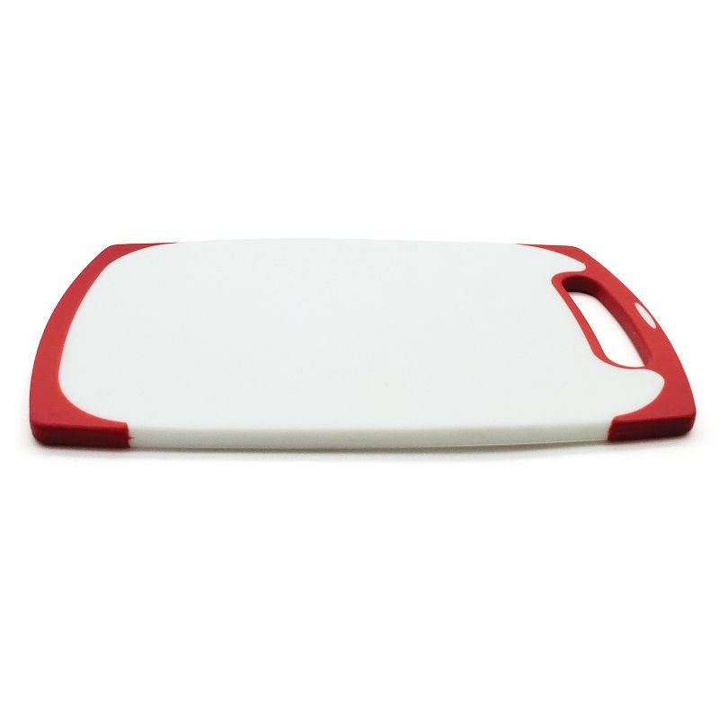 Starfrit Antibacterial Cutting Board 10"x6", Red/White, 4 of 9