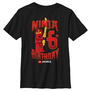Boy's LEGO®: Ninjago Ninja Kai Birthday 6 T-Shirt - 1 of 4
