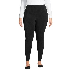 Lands' End Women's Sport Knit High Rise Corduroy Leggings - 1 of 3