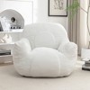 KTMBDW Large Bean Bag Chair for Adults/Kids with Filling, Memory Foam Bean Bag Chairs with Filler, Soft Tufted Fabric, Bean Bag for Living Room - 4 of 4
