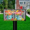 Gerber Daisy Watering Can Spring Mailbox Cover Checkered Standard Briarwood Lane - 2 of 3